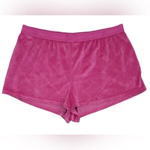 Juicy Couture Pink Velour Sleep Shorts Pink Sz XL Y2K Style Sexy Beach Vacation